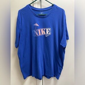 Mens Nike Party At The Rack Blue Dri-Fit T-Shirt XL